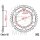 Pignone  45 denti passo 530 140 / 160
