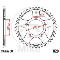 Sprocket  47 teeth pitch 530 087 / 110