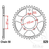 Sprocket  42 teeth pitch 530 087 / 110