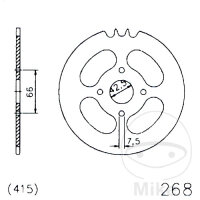 Sprocket  32 teeth pitch 415 black 42.5 / 066