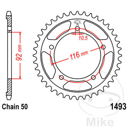 Pignon de cha&icirc;ne  41 dents pas 530 092 / 116