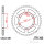 Pignone  46 denti passo 520 130 / 150