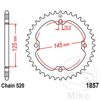 Pignone  38 denti passo 520 125 / 145