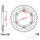 Pignone  36 denti passo 520 100 / 124