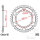 Sprocket  44 teeth pitch 530 140 / 160