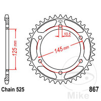 Pignone  42 denti passo 525 125 / 145
