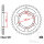 Sprocket  45 teeth pitch 525 120 / 140