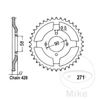 Sprocket  50 teeth pitch 428 058 / 090