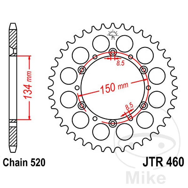 Sprocket  47 teeth pitch 520 134 / 150