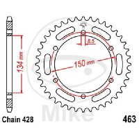 Pignon de cha&icirc;ne  50 dents pas 428 134 / 150