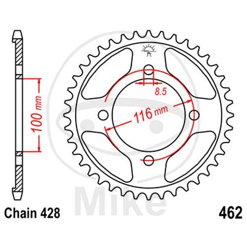 Pi&ntilde;&oacute;n f&uuml;r Kawasaki KX 80 85 1986-2014