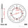 Sprocket  46 teeth pitch 428 110 / 132