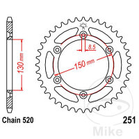 Sprocket  48 teeth pitch 520 130 / 150