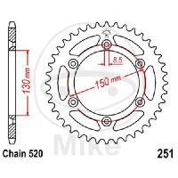 Sprocket  51 teeth pitch 520 130 / 150