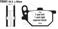 Pattino del freno per Yamaha RD 250 400 XS 400 750
