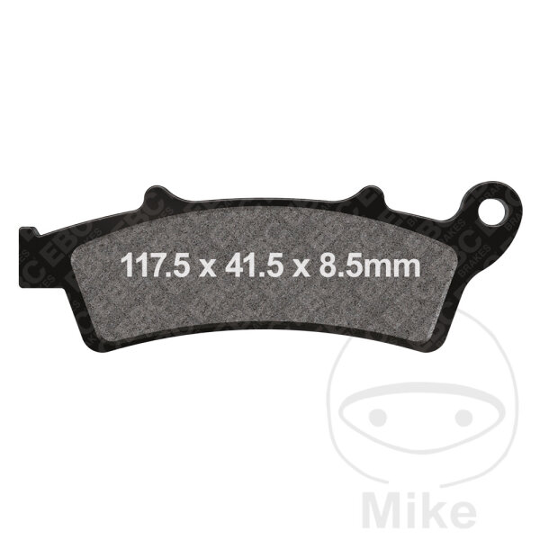EBC Jeu de plaquettes de frein carbone pour scooter SFAC324