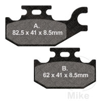 EBC Jeu de plaquettes de frein carbone pour scooter SFAC413
