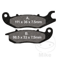Brake pad for AJS CR3 125 Honda CBF MSX Z 125 Rieju NKD...