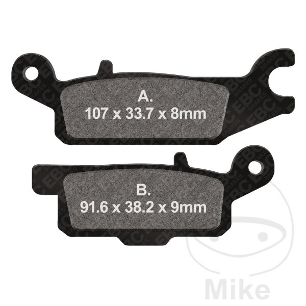 Brake pad left for Yamaha YFM 550 2009-2015 YFM 700 2007-2020