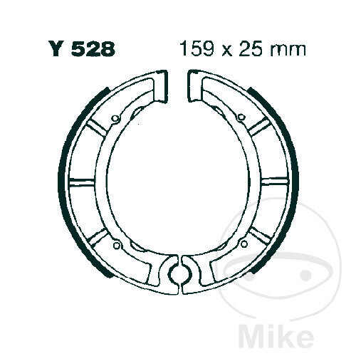 Brake shoes with spring for Yamaha DT YZ YFM 250 400 500 Bear Tracker 77-00