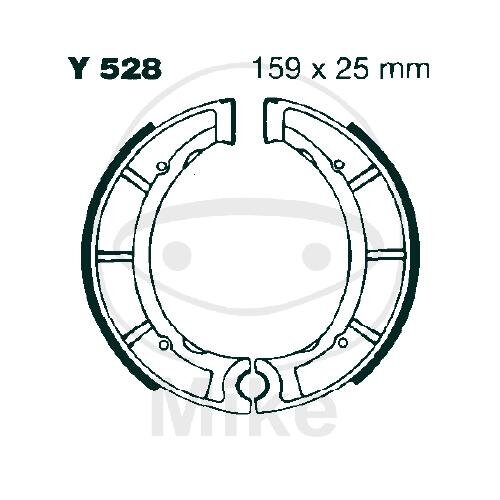 Brake shoes with spring for Yamaha DT XT YFM YZ 250 400 500 Bear Tracker 77-00