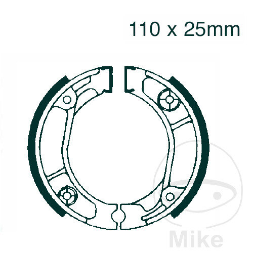 Brake shoes with spring for Honda AFS 110 ANF 125 Peugeot 60 Suzuki FL 125
