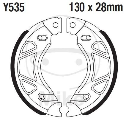 Brake shoes with spring for Yamaha YBR 125 07-16 YBR 260 07-13 YS 125 17-20