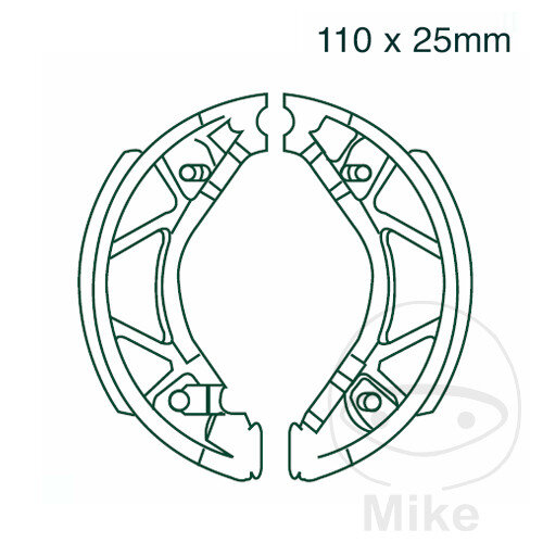 Brake shoes with spring for Yamaha CW XC XF YN 50 125 BWS Naked BW Easy 06-19