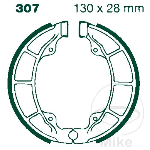 Brake shoes with spring for Arctic Cat CAN-AM Kymco Peugeot Polaris SYM Yamaha