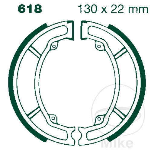 Brake shoes with spring for Suzuki LT RM Kawasaki KFX 80 400 80-14