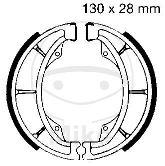 Brake shoes with spring for Kawasaki KX Suzuki DR RM 80 250 600 74-09