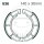 Brake shoes with spring for Suzuki LT-F 250 Ozark 14-15 LT-Z 250 Quadsport 04-12