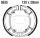 Brake shoes with spring for Suzuki UC 125 Epicuro 99-02