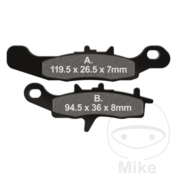 Brake pad for Kawasaki KFX 450 700 KVF 650 Suzuki LT-V 700
