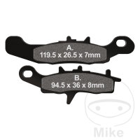 Plaquette de frein pour Kawasaki KFX 450 700 KVF 650...