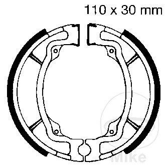 Brake shoes with spring for Kawasaki KLX KM Suzuki DR-Z RV 80 100 125 76-20
