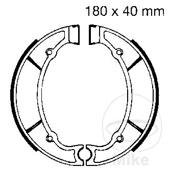 sabot de frein avec ressort pour Yamaha XJ 550 XV 500 750 XZ 550 YX 600