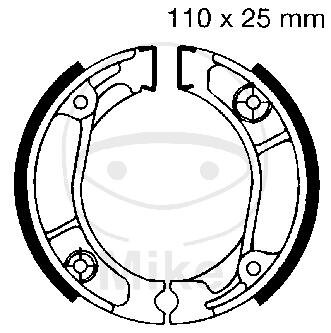 Ganasce freno con molla per Honda NSR MTX XL XR FLex Tech X2 50 100 600 70-16