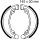 Brake shoes with spring for Honda CB 200 250 CL 250 SL 350 VT 250 XL 500