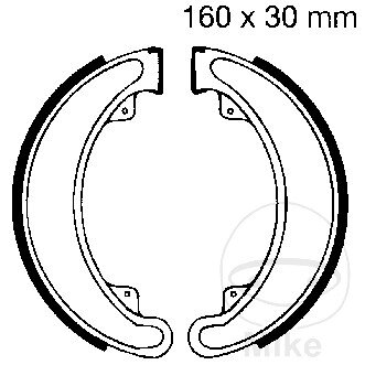 sabot de frein avec ressort pour Honda CB 250 350 360 400 CJ 250 360 TRX 300