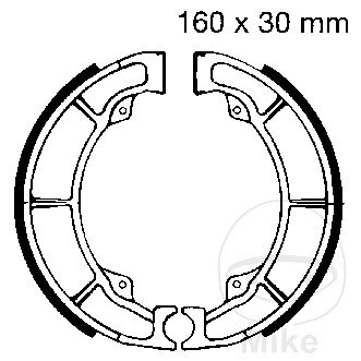 Brake shoes with spring for Kawasaki 220 250 252 300 305 400 440 500 550 650 800
