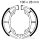 Brake shoes with spring for Kawasaki KX Suzuki DR RM 250 500 73-14
