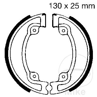 Ganasce freno con molla per Honda XL CR 250 R 81-01