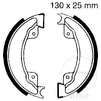 Brake shoes with spring for Honda XL 500 R Pro Link 82-85