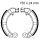 Brake shoes without spring for Vespa PK PX Rally 50 150 200 Grand Sport 69-17