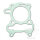 Junta de la base del cilindro SYM Allo Crox Fiddle II Fiddle III 50 # 2009-2020
