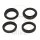 Fork seal set 41 x 53 x 8 for Honda VT 750 Kawasaki ER-6F 650 Z 750 800