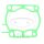 Cylinder base gasket for Yamaha YZ 250 2T # 1982-1985
