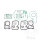 Juego completo de sellos para Honda XL 600 Transalp # 1987-1988
