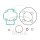 Engine gasket set for Piaggio NRG 50 Power # 2005-2014